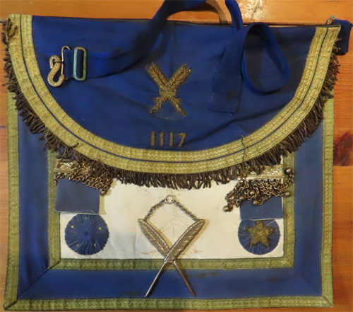 Masonic Apron before Restoration