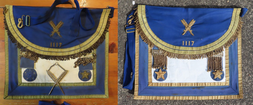 Apron before and after
