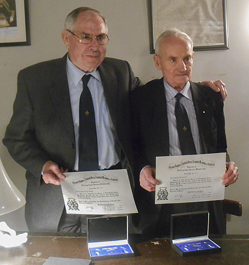 John and Donnie with Certificates and gift sets of tools