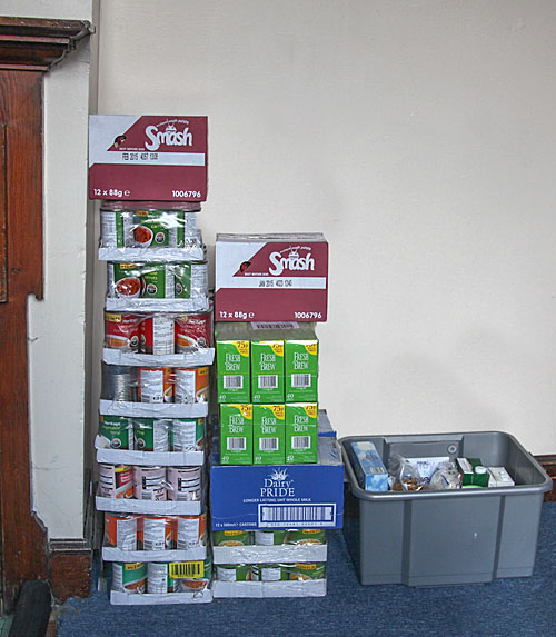 Highland Foodbank contribution from Lodge Kyle