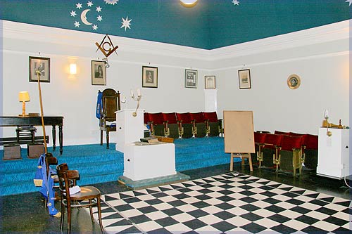 Inside the Masonic Lodge in Kyle of Lochalsh