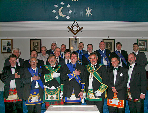 Visitors from South Africa, Dunoon, Portree and the brethern of Lodge Kyle and Ythan